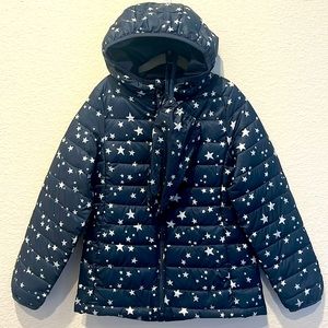 Lightweight Water-Resistant Packable Hooded Puffer Jacket